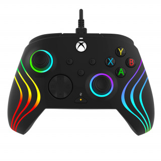 PDP Xbox Series X/S Žičani kontroler - Afterglow WAVE audio osvjetljenje - Crno (Xbox Series X/S) Xbox Series