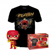 Funko Pop! & Tee M (Adult): DC The Flash FastestMan Alive - The Flash (Glows in the Dark) Vinyl Figura 