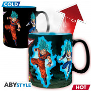 DRAGON BALL SUPER - Šalica za promjenu topline - 460 ml - Saiyans vs Black 