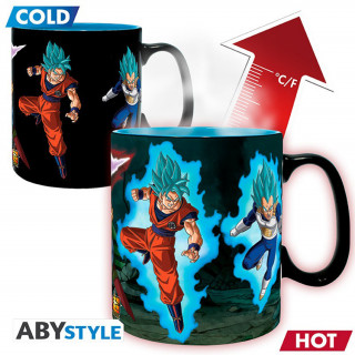 DRAGON BALL SUPER - Šalica za promjenu topline - 460 ml - Saiyans vs Black Merch