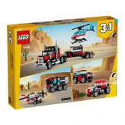 LEGO® Creator Kamion s ravnom prikolicom i helikopter (31146) 