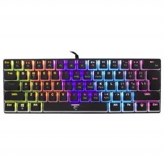 WHITE SHARK GK-2202B/R-US ASHIKO engleska 60% crna mehanička (crveni prekidač) gaming tipkovnica PC