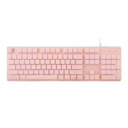 WHITE SHARK TACHI-P/US WS GK-003441P-US gaming tipkovnica, 104 tipke roza (engleski) 