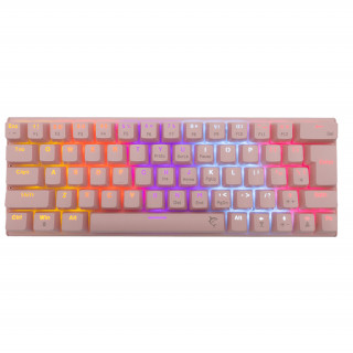 WHITE SHARK W029928 WAKIZASHI-P/BL-US roza mehanička gaming tipkovnica, plavi prekidači. (Engleski) PC