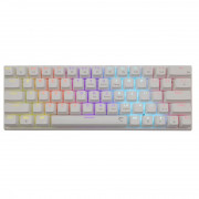 WHITE SHARK WAKIZASHI-W/R-US, GK-002211-W/R-US bijela mehanička gaming tipkovnica, crveni prekidači. engleski 