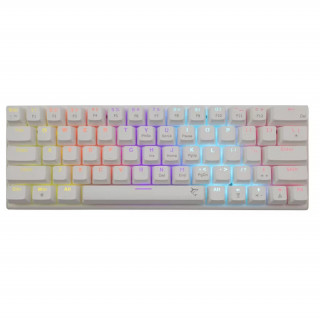 WHITE SHARK WAKIZASHI-W/R-US, GK-002211-W/R-US bijela mehanička gaming tipkovnica, crveni prekidači. engleski PC