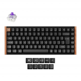 Keychron K2 HE Bluetooth / bežični / USB-C engleski Gateron dvostruka magnetska mehanička tipkovnica crna traka PC