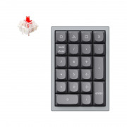 Keychron Q0 zamjenjiva RGB USB Gateron G Pro crvena mehanička numerička tipkovnica siva 