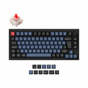 Keychron Q1 V2 USB engleski Gateron G Pro crvena mehanička tipkovnica crna 