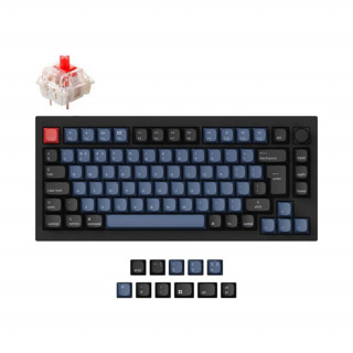 Keychron Q1 V2 USB engleski Gateron G Pro crvena mehanička tipkovnica crna PC