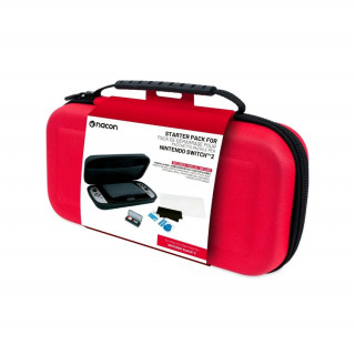 Nacon Switch 2 putna torbica + folija - crvena Nintendo Switch 2