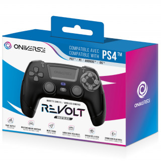 ONIVERSE - bežični Revolt Bluetooth kontroler - Wasp crna PS4