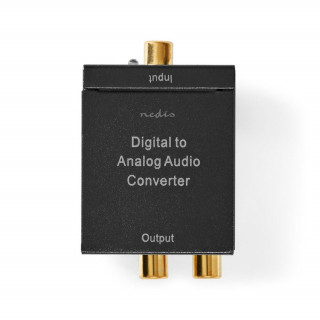 Nedis ACON2510BK digitalno-analogni pretvarač, digitalni koaksijalni RCA ulaz - 2x RCA izlaz PC