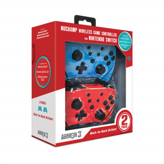 Paket bežičnog kontrolera Armor3 NuChamp - plavo/crveno (M07467-BBRD) Nintendo Switch