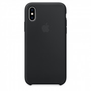 Apple iPhone XS silicone back cover, Black 