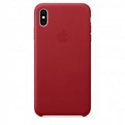 Apple iPhone XS Max leather back cover, Red 