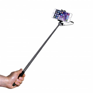 Celly mini selfie stick, jack connector, Black Mobile