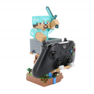 Cable Guys - Minecraft: Steve in Diamond Gaming Držač za kontroler i mobilni telefon Merch