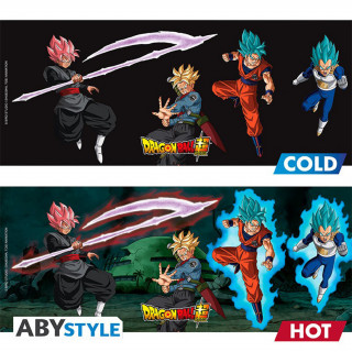 DRAGON BALL SUPER - Šalica za promjenu topline - 460 ml - Saiyans vs Black Merch