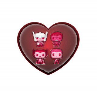 Funko 4-Pack Pocket Pop!: Marvel Classic - Happy Valentines Day Box Vinyl Figure Merch