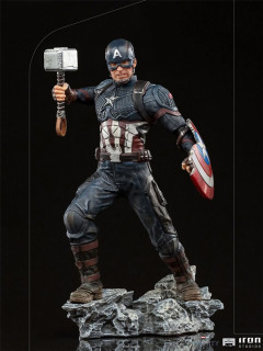 Iron Studios - Statue Captain America Ultimate - The Infinity Saga - Art Scale 1/10 Kip Merch