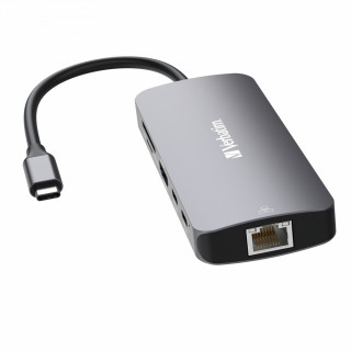 Verbatim CMH-09 USB Tip-C 10000 Mbit/s Srebro PC