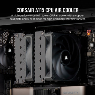 Corsair AF ELITE A115 Procesor Zračno hlađenje 14 cm Crno 1 kom PC