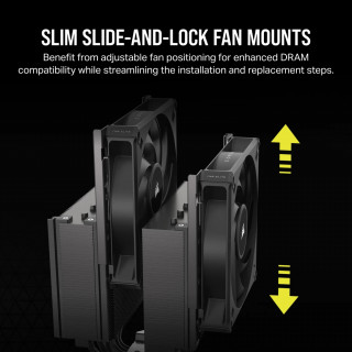 Corsair AF ELITE A115 Procesor Zračno hlađenje 14 cm Crno 1 kom PC