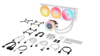 Corsair iCUE LINK TITAN 360 RX LCD Procesor Sve-u-jednom vodeno hlađenje 12 cm Bijelo 1 kom PC