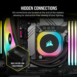 Corsair H100I Procesor Set za vodeno hlađenje 12 cm Crno PC