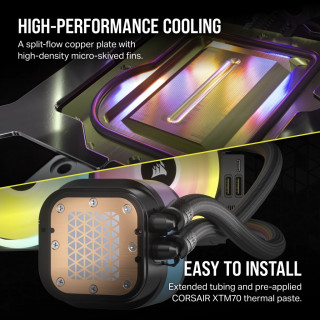 Corsair H100I Procesor Set za vodeno hlađenje 12 cm Crno PC