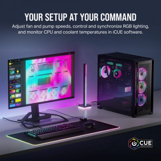 Corsair H100I Procesor Set za vodeno hlađenje 12 cm Crno PC