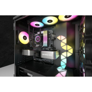 Corsair CW-9060075-WW Sustav hlađenja računala Procesor Sve-u-jednom vodeno hlađenje 12 cm Crno 1 kom PC