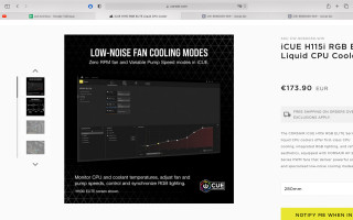Corsair H115I Zračno hlađenje Crno 1 kom PC