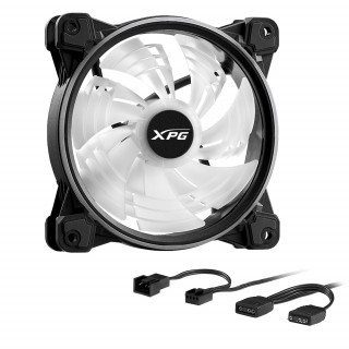 XPG HURRICANE 120 ARGB PWM Matična ploča Ventilator 12 cm Crno 1 kom PC