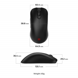 BenQ ZOWIE FK2-DW miš Igranje Desno RF bežični 3200 DPI PC