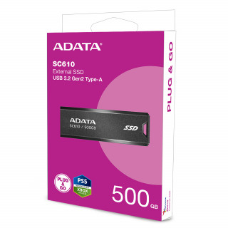 ADATA SC610 500 GB USB Tip-A 3.2 Gen 2 (3.1 Gen 2) Crno PC