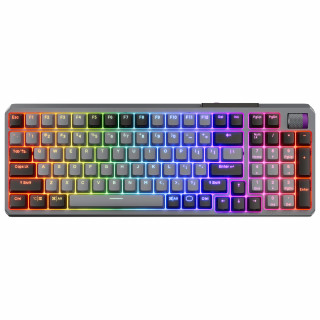 Cooler Master Peripherals MK770 tipkovnica Univerzalno USB + RF Wireless + Bluetooth QWERTY Mađarski Tamno sivo, Sivo PC