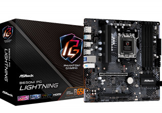 Asrock B650M PG Lightning AMD B650 Utor AM5 Mikro ATX PC