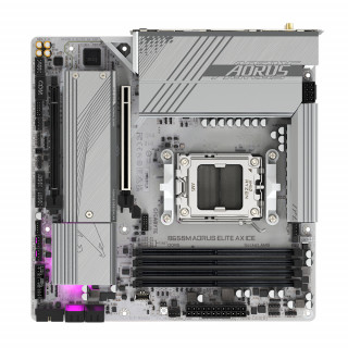 GIGABYTE B650M AORUS ELITE AX ICE matična ploča AMD B650 Utor AM5 Mikro ATX PC