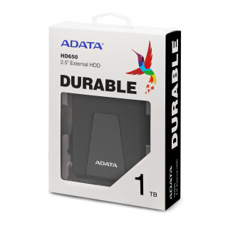 ADATA HD 650 vanjski tvrdi disk 1 TB 2.5" 2.0/3.2 Gen 1 (3.1 Gen 1) Crno PC