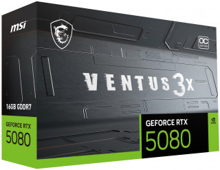 MSI VENTUS GEFORCE RTX 5080 16G 3X OC PLUS grafička kartica NVIDIA 16 GB GDDR7 PC