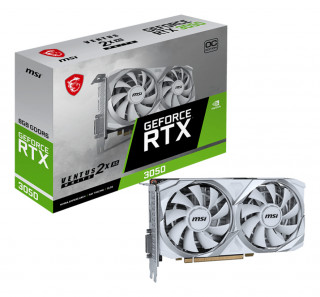 MSI VENTUS RTX 3050 2X XS WHITE 8G OC NVIDIA GeForce RTX 3050 8 GB GDDR6 PC