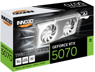 INNO3D GeForce RTX 5070 TWIN X2 OC WHITE NVIDIA 12 GB GDDR7 PC