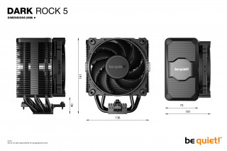 be quiet! DARK ROCK 5 Procesor Zračno hlađenje 12 cm Crno 1 kom PC