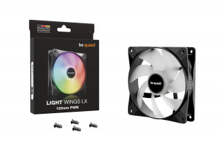 be quiet! LIGHT WINGS LX 120mm PWM Kućište računala Ventilator 12 cm Crno 1 kom PC