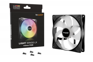 be quiet! LIGHT WINGS LX 140mm PWM Kućište računala Ventilator 14 cm Crno 1 kom PC