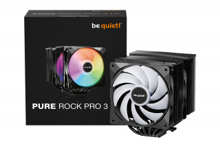 be quiet! Pure Rock Pro 3 LX Black Procesor Zračno hlađenje 12 cm Crno 1 kom PC
