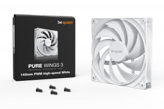 be quiet! Pure Wings 3 140mm PWM high-speed White Kućište računala Ventilator 14 cm Bijelo 1 kom PC
