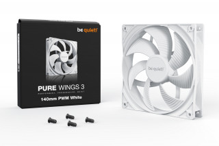 be quiet! Pure Wings 3 140mm PWM White Kućište računala Ventilator 14 cm Bijelo 1 kom PC